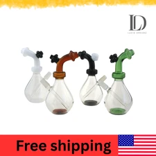 7″ Diffuser Glass Bubbler  Compact Durable HSH Water Pipe with Smooth Filtration