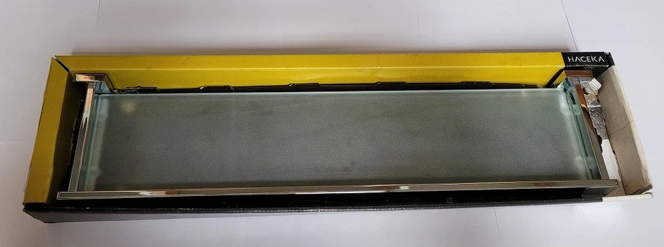  REDUZIERT letzter Artikel ! Edge Glasablage 60cm Massiv Edelstahl Verchromt. - Bild 2 von 4