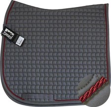 ESKADRON Cotton Schabracke grey, einer Kordel in dark red