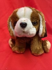 Russ Luv Pets Bernard the Brown Puppy Dog 7" Plush Toy 1979 NWT