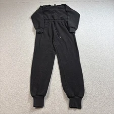 L Space Jumpsuit Womens Small Waffle Knit Long Sleeve Pullover Lounge Pajama