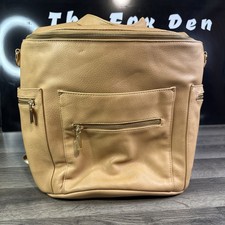 Miss Fong Leather Diaper Bag, Back Pack, Large Capacity, Insulated Pockets