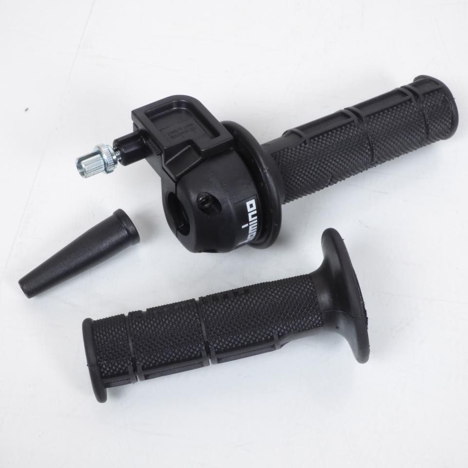 Poignée d accélérateur Domino pour Aprilia 50 RX 2003-2020 en caoutchouc noir guidon 22mm