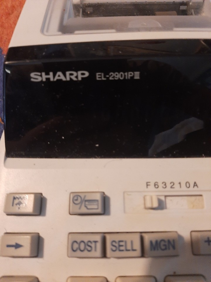 Sharp EL-2901P Electronic Calculator with Printer | eBay UK