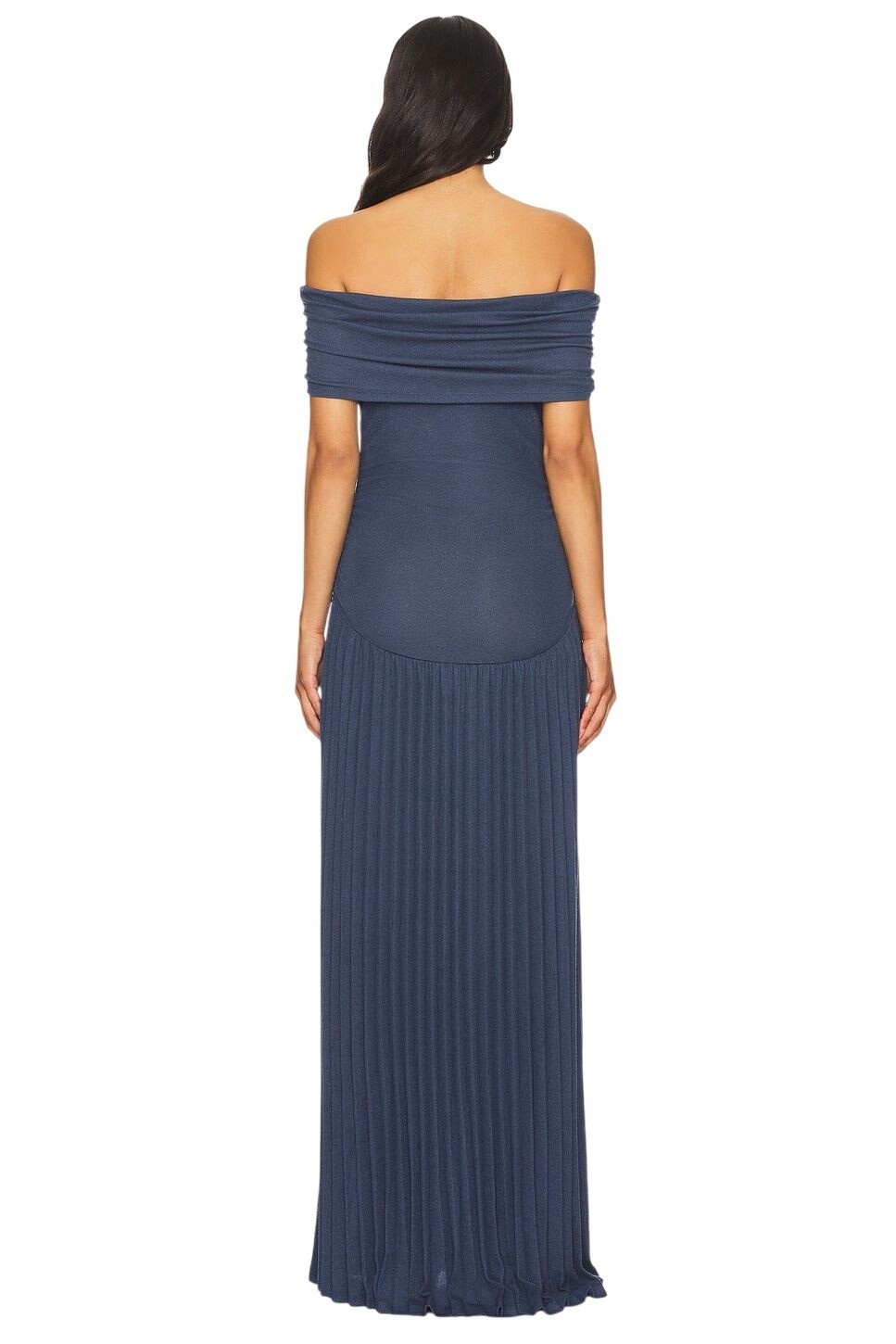 LIONESS Field Of Dreams Dress in Navy X-Small New Womens Maxi Gown image 3