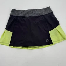 RBX Womens Black Neon Tennis Skirt Shorts Athletic Skort Size S Reebok