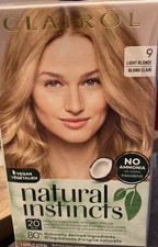 3 Pack Natural Instincts Clairol Non-Permanent Hair Color 9 Medium Light Blonde