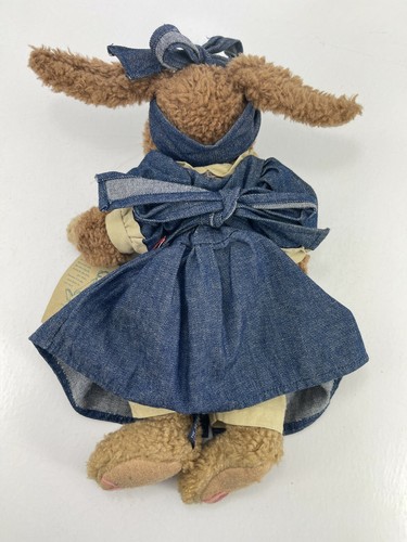 Vintage 1997 Boyds Bears 12" Brown Pink Rabbit Hare Plush Toy Stuffed Animal - Picture 5 of 9