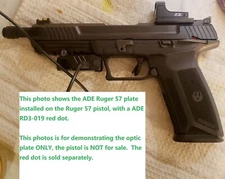 Optic Mount Plate For Ruger 57, 5.7- Work with Holosun 407C/507C/508T Red Dot