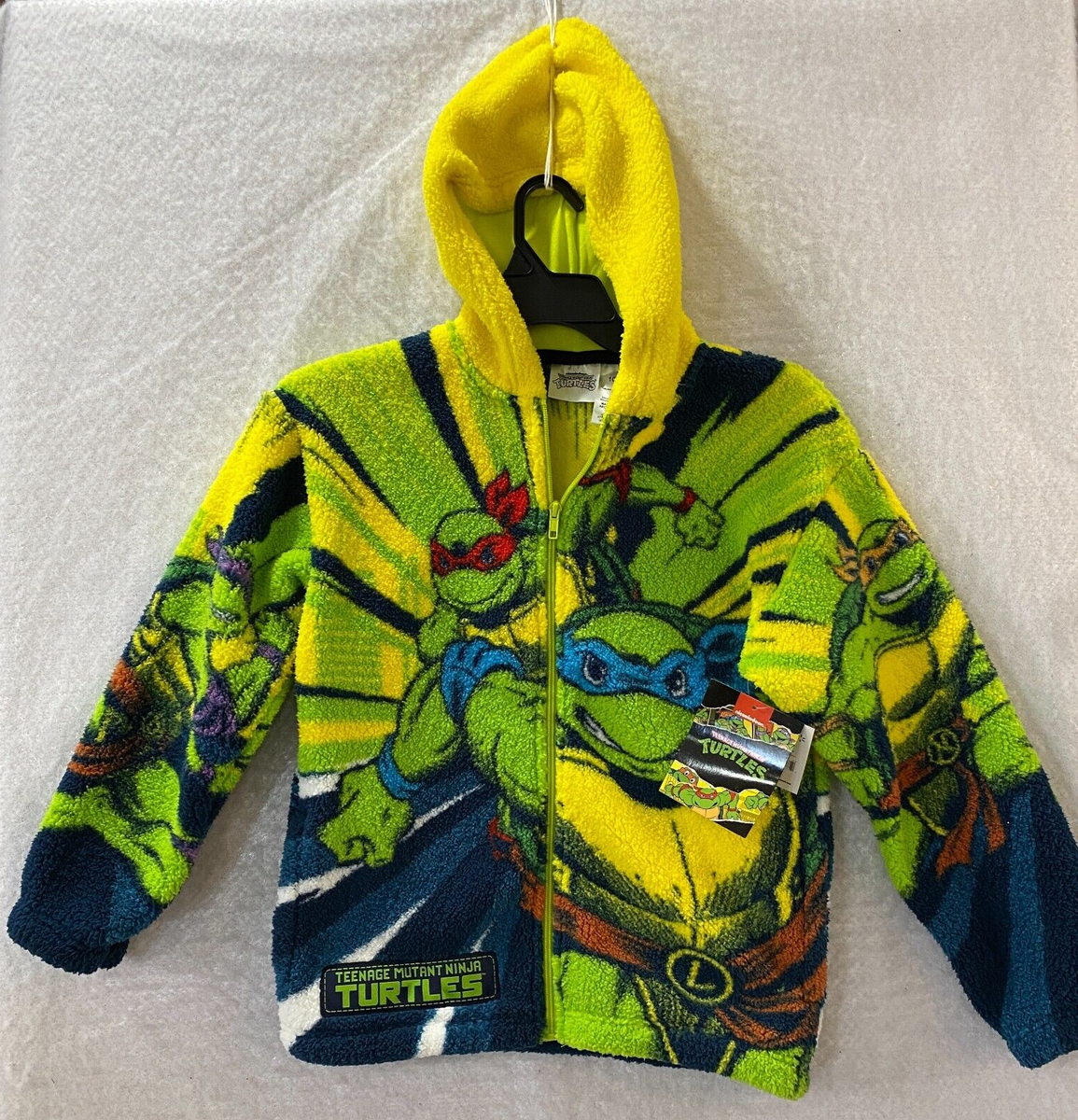 Veste à Capuche Teenage Mutant Ninja Turtles - Vert Et Orange, Taille S, Mélange Coton
