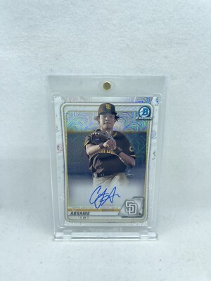 CJ Abrams 2020 Bowman Chrome Mega Box Auto W/ Mag Padres