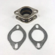 New Exhaust Pipe Flange Extension Adapter Kit 2.5’’ to 2.5’’ 2-Bolt Straight SS