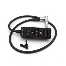 Alexa RED Camera RA 0B 2 Pin Male to D-Tap 3 Way Female Power Splitter Hub 20"