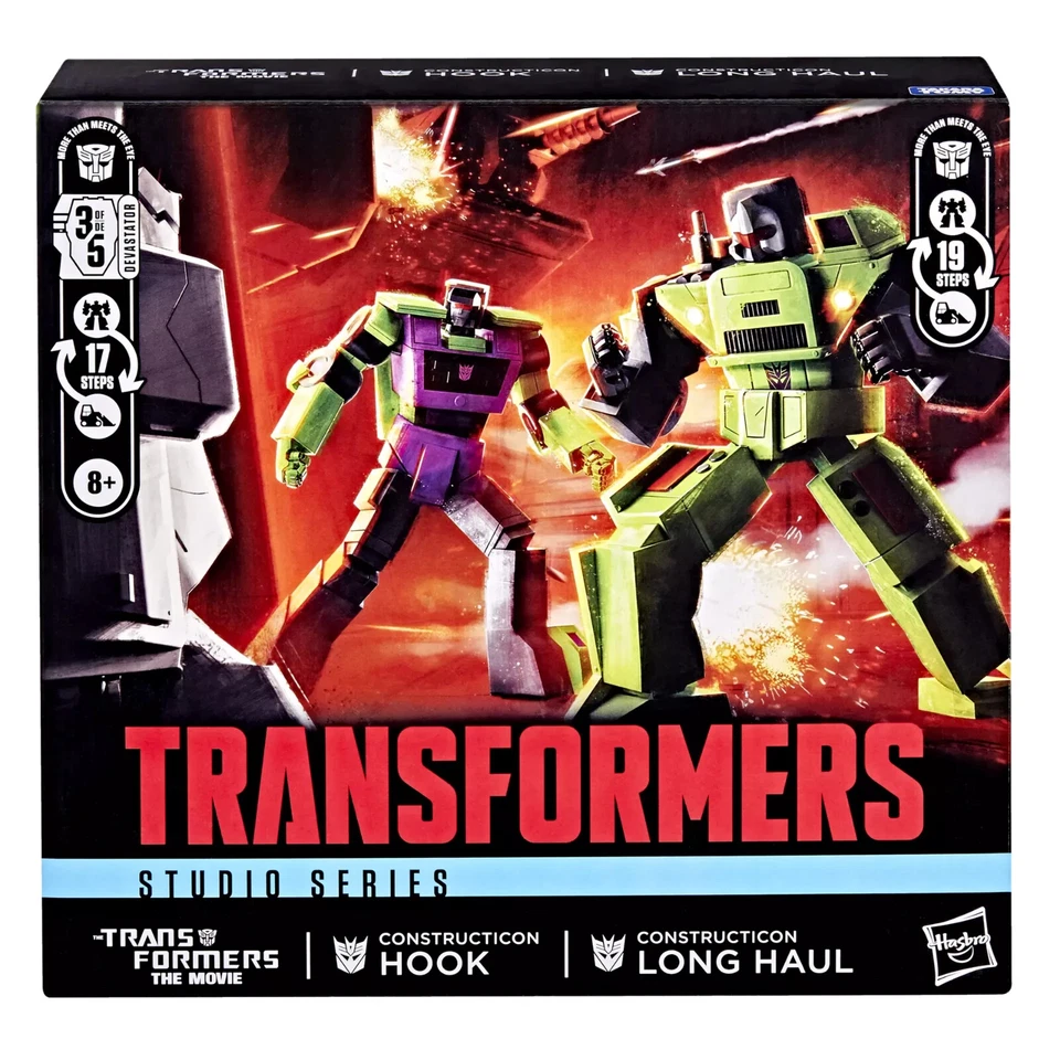 Transformers Studio Series TF1986 Constructicon Long Haul Hook 2pc 250610 InHand - Image 2 of 4