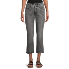 Time and Tru Women's Straight Crop Jeans, Size:18 High Rise 