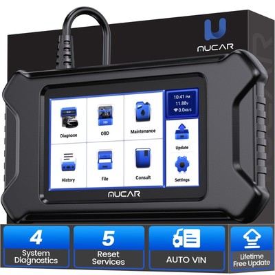 MUCAR CS4 OBD2 Scanner, Car Scanner Diagnostic Tool with 4 Systems (ABS/SRS/E...