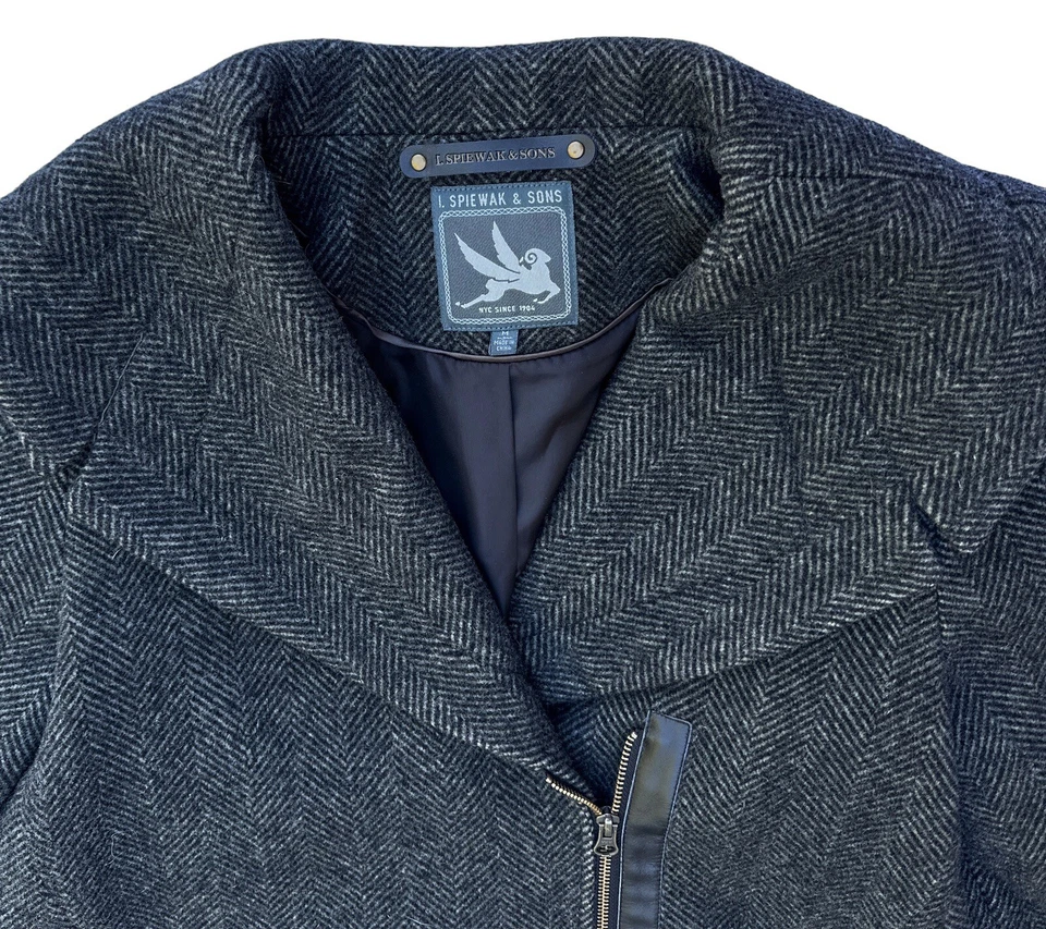 I. Spiewak & Sons Wool Shawl Collar Winter Long Coat Women’s M Medium - Image 4 of 4