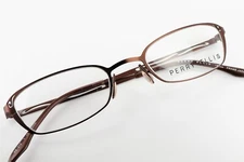 PERRY ELLIS PE-213 in Brown Metal 49-20-140 Eyeglass Frames B053