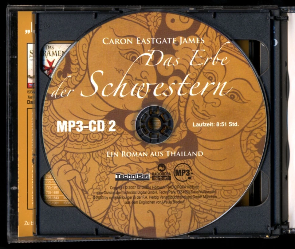 Caron Lastgate JAMES★DAS ERBE DER SCHWESTERN★Thailand-Hörbuch★2 MP3-CDs★NEUWTG.★ - Bild 4 von 4