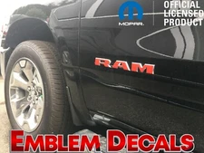 RAM 1500 DT " R A M " Door Emblems Overlay Decal 2025