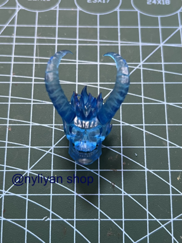 1/12 Blue Ghost Rider Head Sculpt Carved For 6" Male ML Action Figure Body Toy - Picture 1 of 4