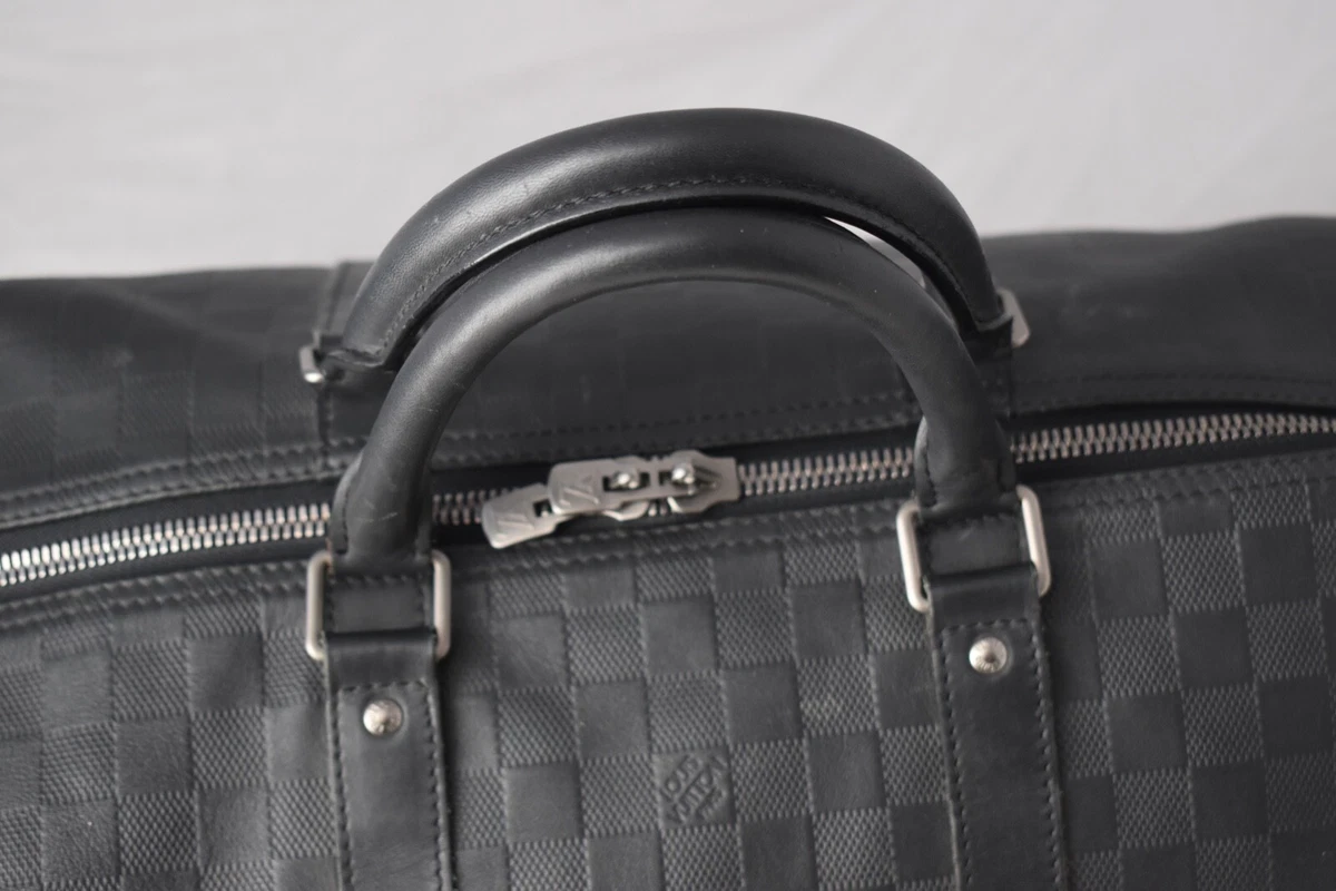 louis vuitton black keepall