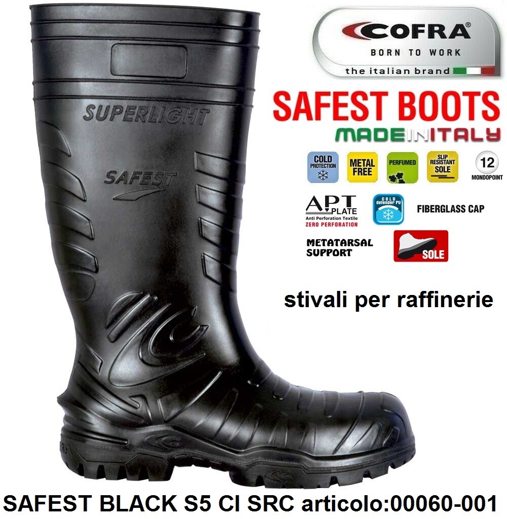 Stivali Antinfortunistiche Shoes For Crews – Punta In Acciaio, Suola Antiscivolo, Protezione Anti-proiezione, Per Lavoro Pesante