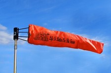 Airport Windsock Corp 8"X36" Windsock & Frame- Farmer Gift- "Life Is Better.."