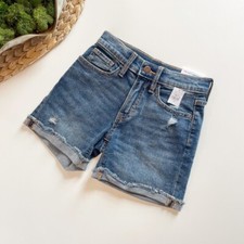  New   Old Navy High Rise Built In Tough Denim Cut-Off Shorts   Size 10