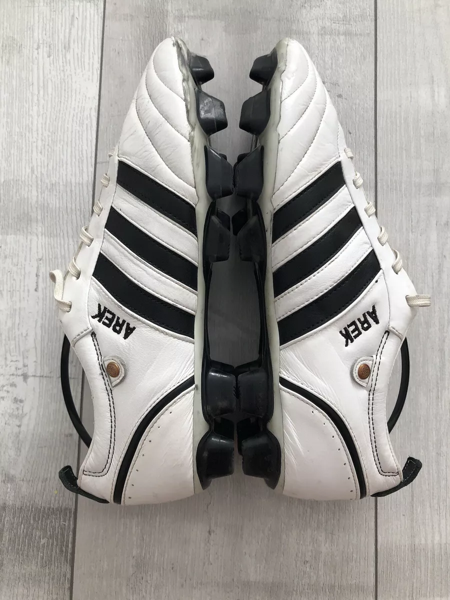 Adidas Adipure FG White Leather Football Cleats Boots US8 1/2 UK8 EUR42