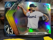Edward Cabrera 2022 Bowman Chrome Top 100 Prospect  #BTP-43 PWE
