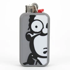 Bic Simpsons Homer Lighter Cover Sleeve Case Holder, fits Any Normal Bic