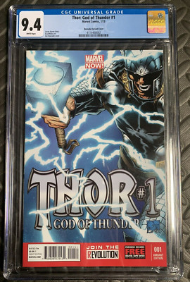 Thor God of Thunder #1 Quesada Variante CGC 9.4 4114468002