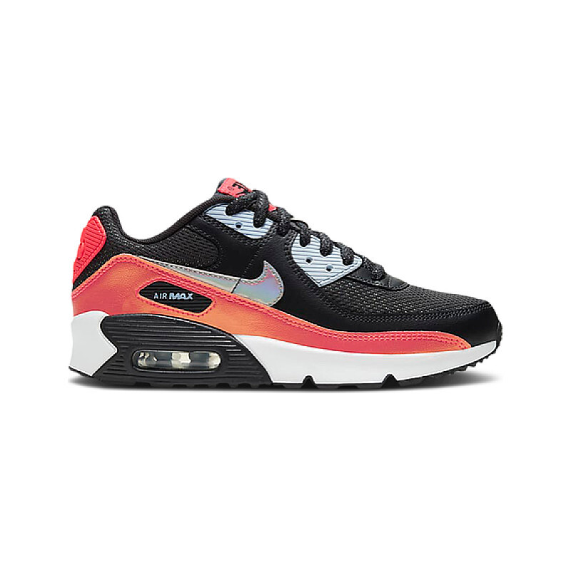 Nike Grade School (GS) Kids Shoes Air Max 90 Black White Crimson