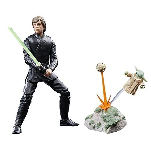 STAR WARS The Black Series Luke Skywalker And Grogu 6 Action Figures  In The Box - Afbeelding 1 van 7