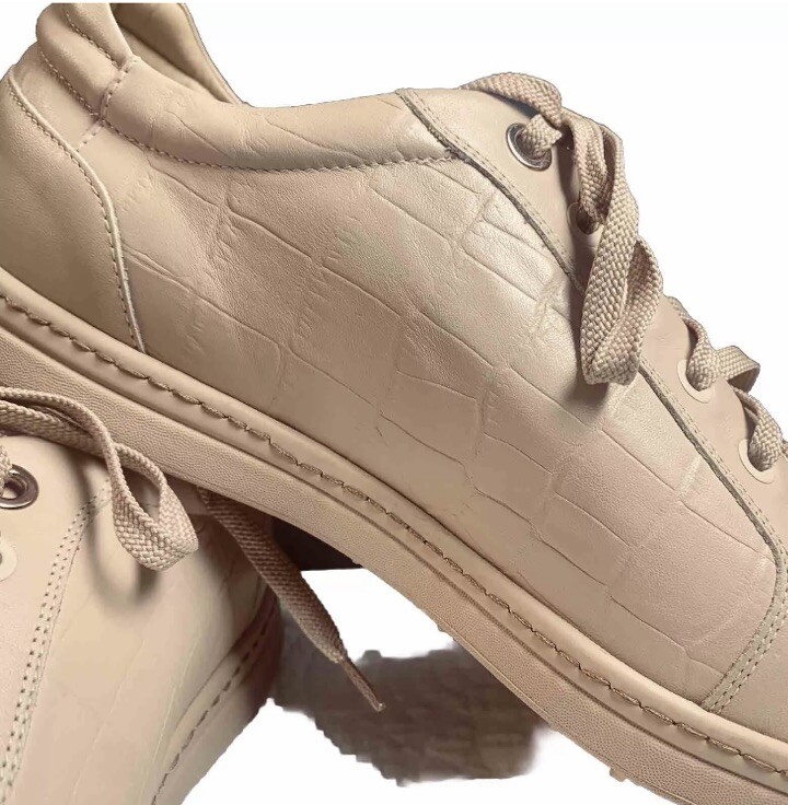 Royal Albartross Golf Shoes Mens 10 Leather Croc Embossed Vibram Soles