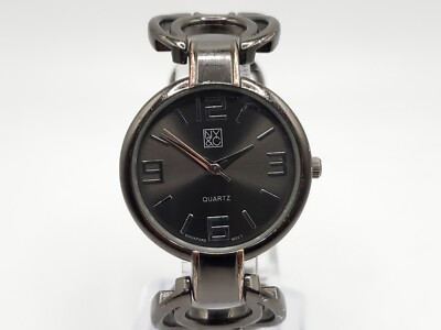 NY&C Quartz Watch Womens New Battery Black Tone 29mm
