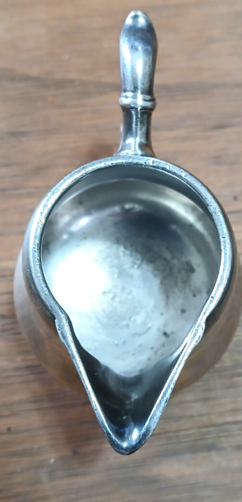 Vintage Art Krupp Berndorf Silver Creamer.Little Wear. Very Nice Piece.