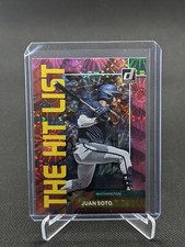 2022 Panini Donruss The Hit List Pink Fireworks Parallel Juan Soto Nationals