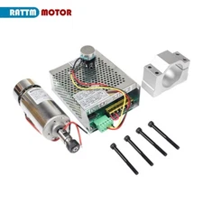 CNC 300W/400W Spindle Motor Kit with 52mm Clamps and Power Supply Speed Govern