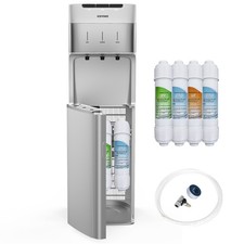 ICEVOKE Self-cleaning Bottleless Hot Cold Water Cooler, Child-Safety Lock