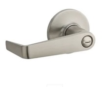 Lot Of 2 Kwikset Carson Satin Nickel Bed/Bath Privacy Door Lever Satin Nickel