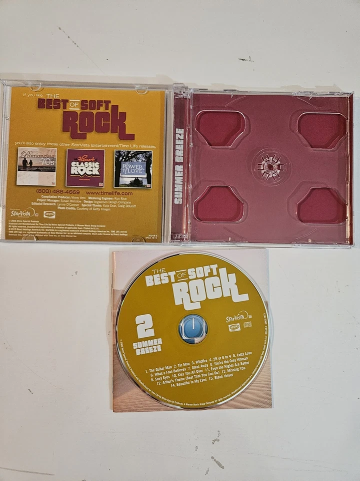 THE BEST of SOFT ROCK Time Life Music 9 Disc CD BOX SET (Missing 1 CD) - Image 3 of 4