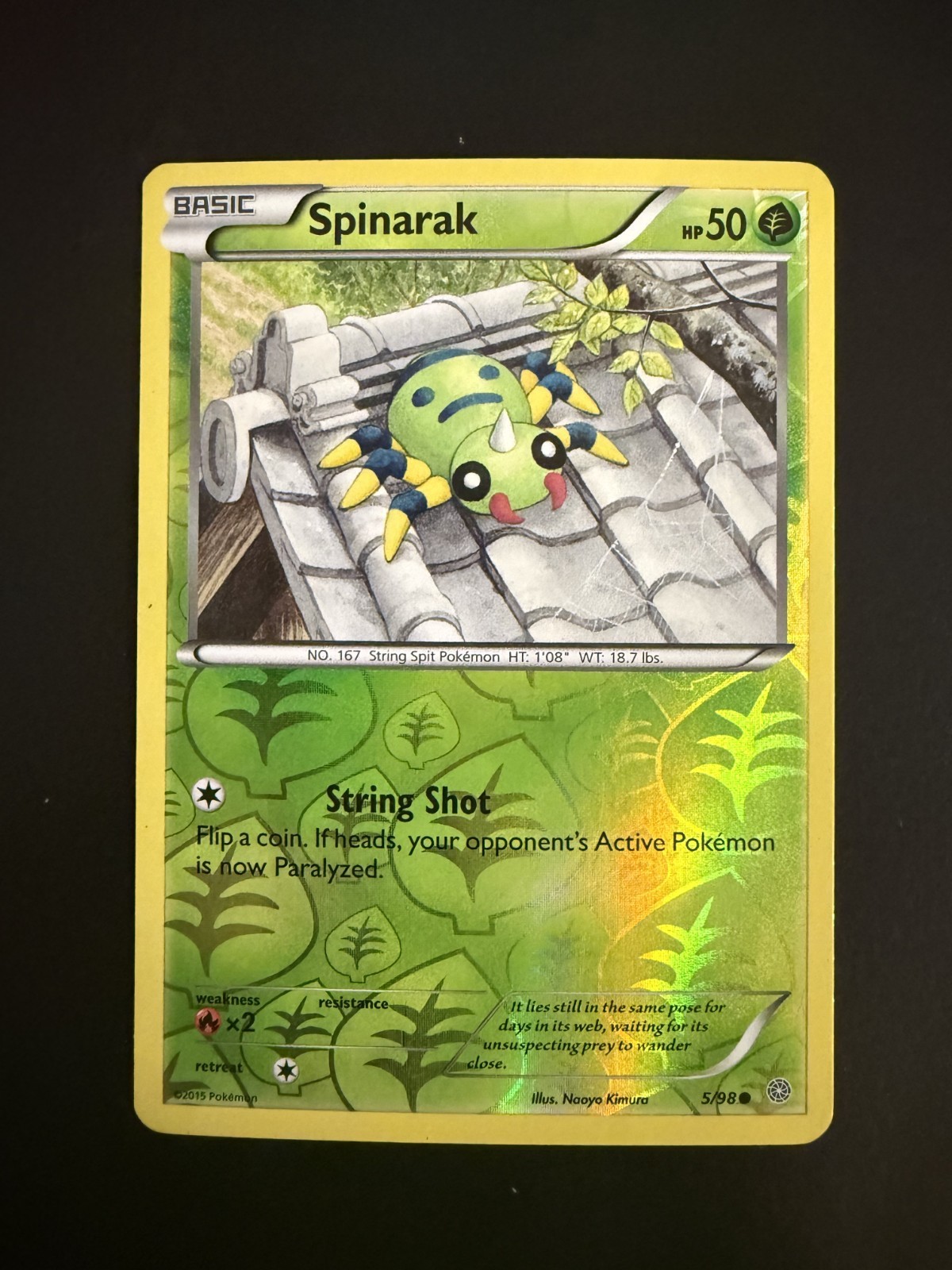 Spinarak 5/98 XY: Ancient Origins - Reverse Holo