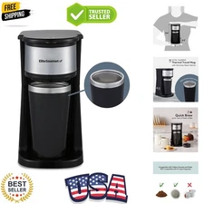 EHC-112B Personal Single-Serve Compact Coffee Maker Brewer Includes 14Oz. The...