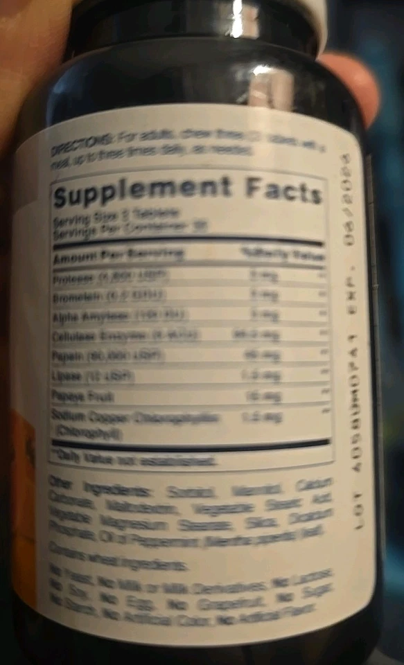 Tabletas masticables American Health Super Papaya Enzyme Plus 360 Foto 2 de 4