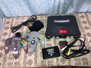 ED64 Lot: N64 Console 2 controllers (ED64 plus) Expansion pack Zelda Nintendo