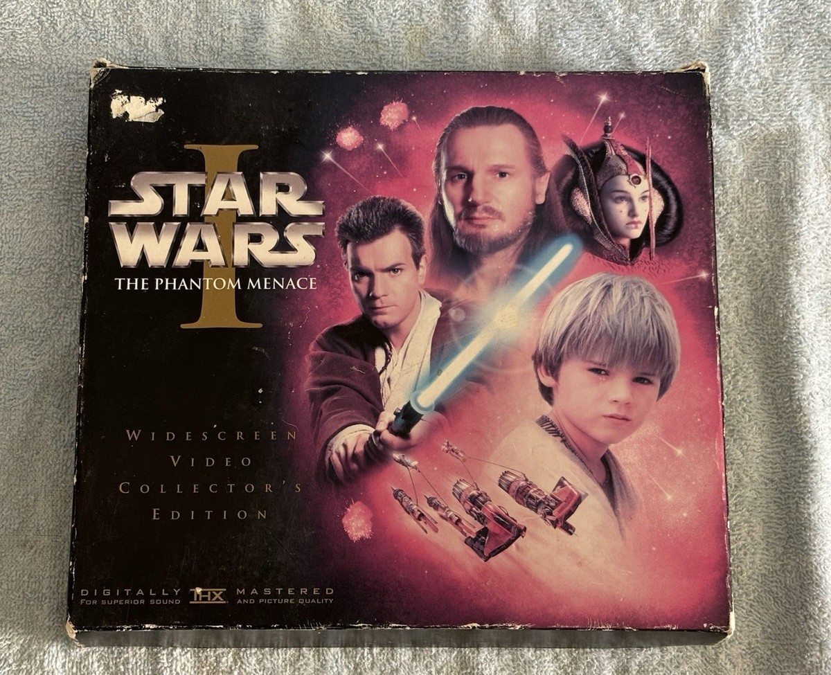 Star Wars Episode 1 The Phantom Menace VHS Widescreen Video