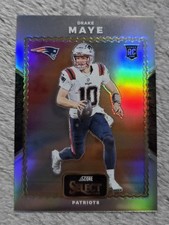 2024 Panini Select - Score Select Throwback Drake Maye #22 Silver Prizm (RC)