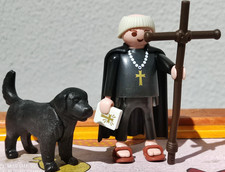 PLAYMOBIL-FIGUR FRIAR DOG PRIEST MEDIEVAL CHURCH MONK PRIEST 3627 FESTIVAL